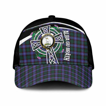 Hunter (Hunterston) Tartan Crest Classic Cap Scottish Thistle Celtic Cross Alba Gu Brath