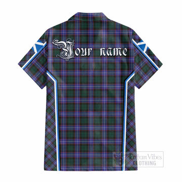 Hunter (Hunterston) Tartan Crest Cotton Hawaiian Shirt Scotland Coat of Arm Flag Style - Tartan Vibes Clothing