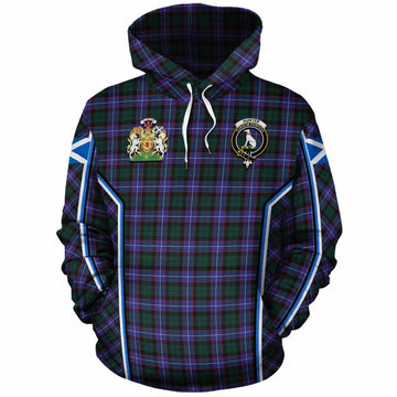 Hunter (Hunterston) Tartan Crest Cotton Hoodie Scotland Coat of Arm Flag Style - Tartan Vibes Clothing