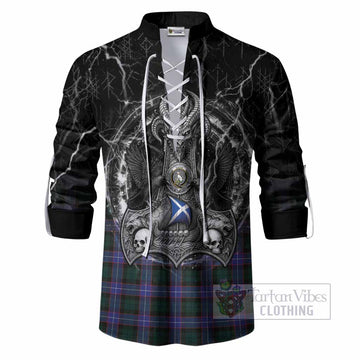 Hunter (Hunterston) Tartan Crest Ghillie Shirt Celtic Odin's Raven Legacy