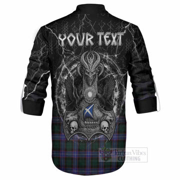 Hunter (Hunterston) Tartan Crest Ghillie Shirt Celtic Odin's Raven Legacy