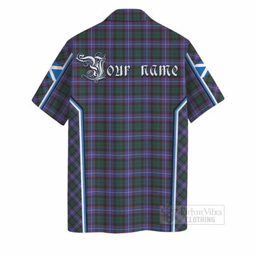 Hunter (Hunterston) Tartan Crest Hawaiian Shirt Scotland Coat of Arm Flag Style - Tartan Vibes Clothing