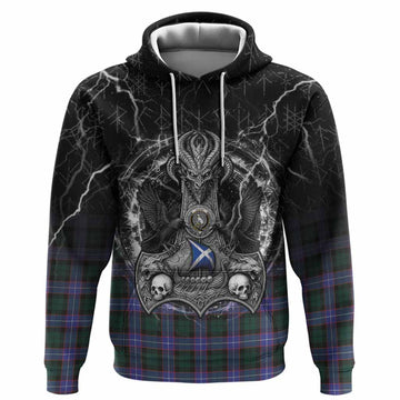 Hunter (Hunterston) Tartan Crest Hoodie Celtic Odin's Raven Legacy