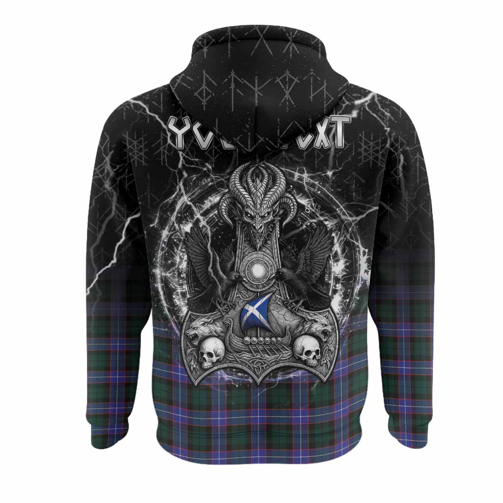Hunter (Hunterston) Tartan Crest Hoodie Celtic Odin's Raven Legacy