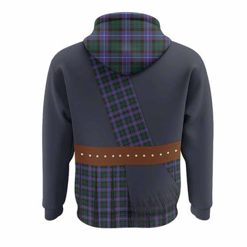 Hunter (Hunterston) Tartan Crest Hoodie Kilt Costume Style
