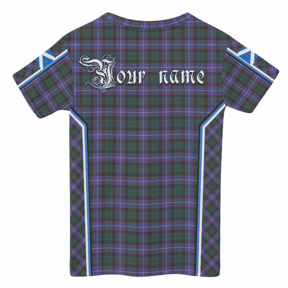 Hunter (Hunterston) Tartan Crest Kid T-shirt Scotland Coat of Arm Flag Style - Tartan Vibes Clothing
