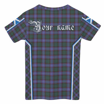 Hunter (Hunterston) Tartan Crest Kid T-shirt Scotland Coat of Arm Flag Style - Tartan Vibes Clothing