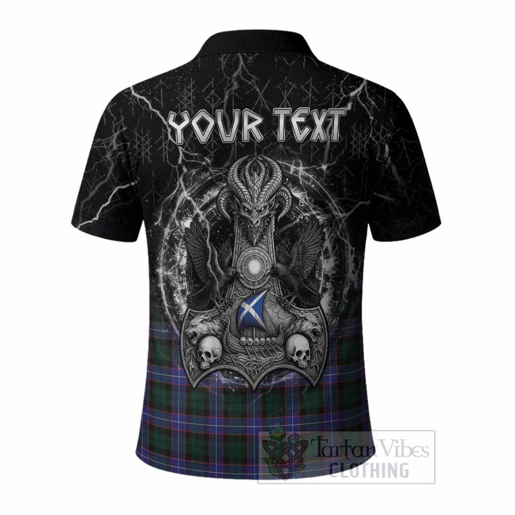 Hunter (Hunterston) Tartan Crest Polo Shirt Celtic Odin's Raven Legacy