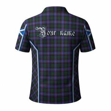 Hunter (Hunterston) Tartan Crest Polo Shirt Scotland Coat of Arm Flag Style - Tartan Vibes Clothing