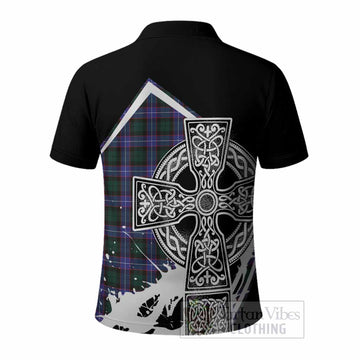 Hunter (Hunterston) Tartan Crest Polo Shirt Scottish Celtic Cross Heritage
