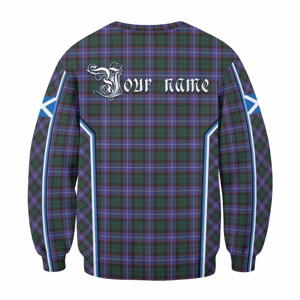 Hunter (Hunterston) Tartan Crest Sweatshirt Scotland Coat of Arm Flag Style - Tartan Vibes Clothing