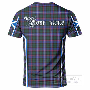 Hunter (Hunterston) Tartan Crest T-shirt Scotland Coat of Arm Flag Style - Tartan Vibes Clothing