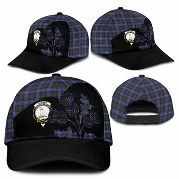 Hunter (Hunterston) Tartan Family Crest Classic Cap Scotland Thistle Floral Flag Style