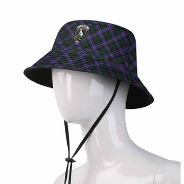 Hunter (Hunterston) Tartan Fishing Hat with Family Crest