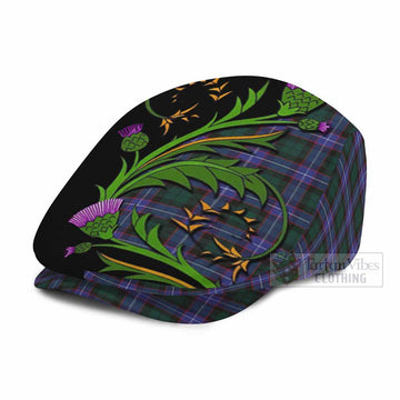 Hunter (Hunterston) Tartan Flat Cap, Jeff Cap Scottish Thistle Pride Heritage Art