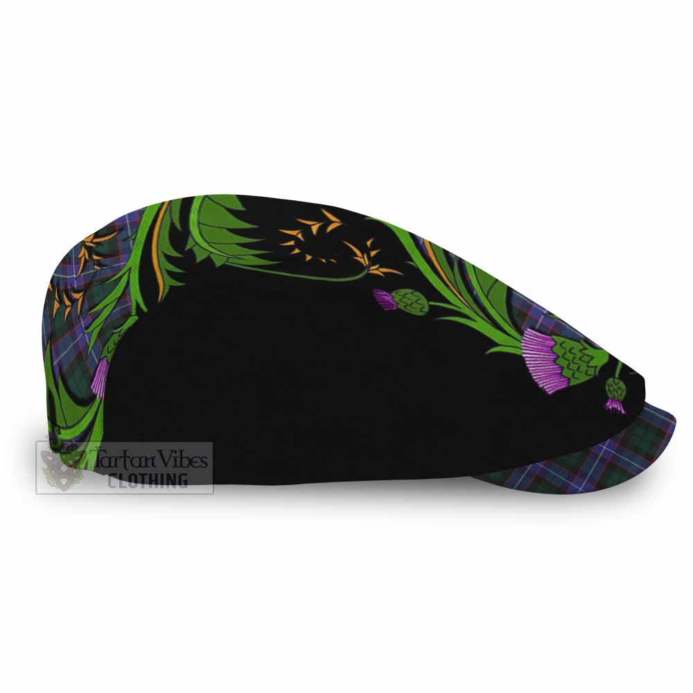 Hunter (Hunterston) Tartan Flat Cap, Jeff Cap Scottish Thistle Pride Heritage Art - Tartan Vibes Clothing