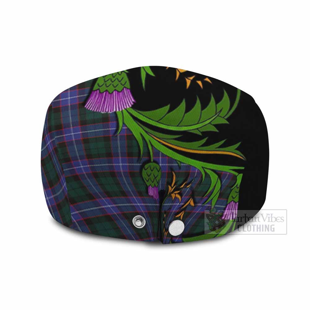 Hunter (Hunterston) Tartan Flat Cap, Jeff Cap Scottish Thistle Pride Heritage Art - Tartan Vibes Clothing