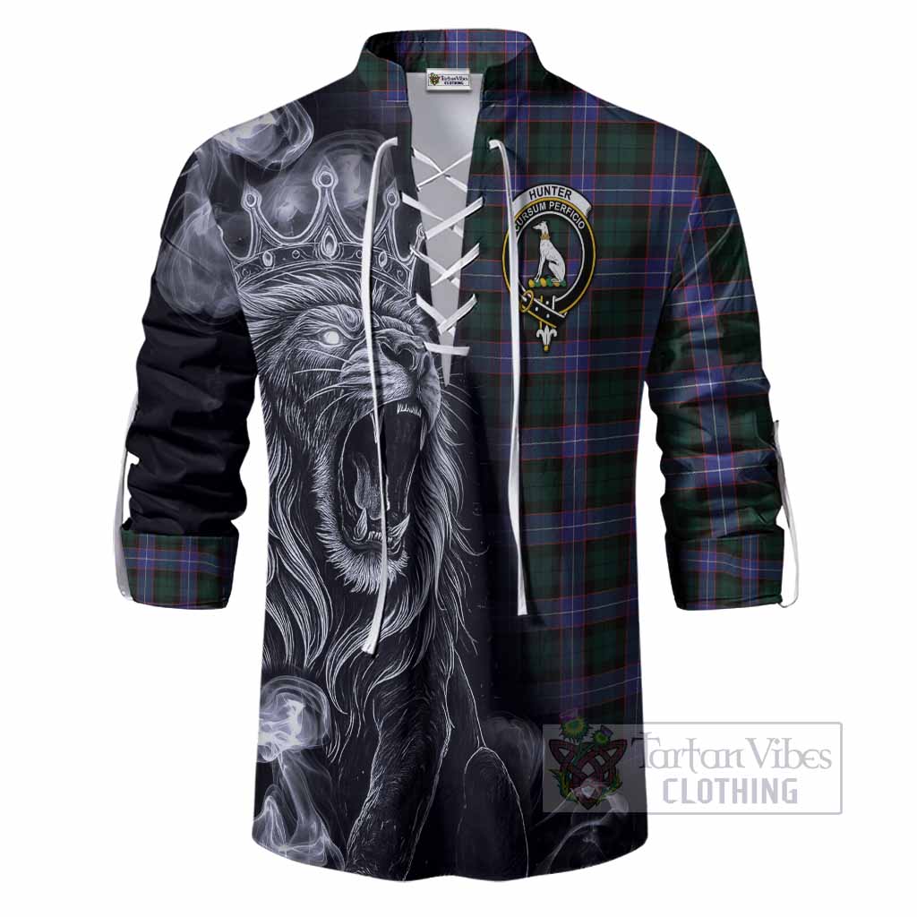 Hunter (Hunterston) Tartan Ghillie Shirt Roaring Lion Heritage