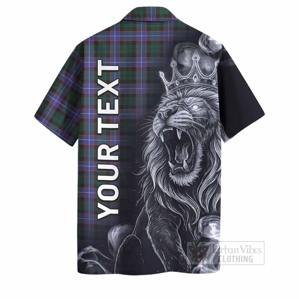 Hunter (Hunterston) Tartan Hawaiian Shirt Roaring Lion Heritage