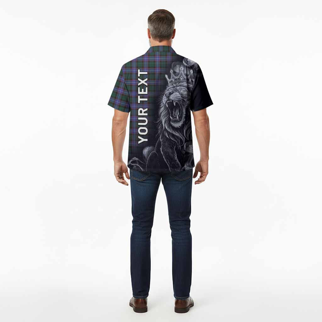 Hunter (Hunterston) Tartan Hawaiian Shirt Roaring Lion Heritage