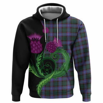 Hunter (Hunterston) Tartan Hoodie Traditional Scottish Thistle