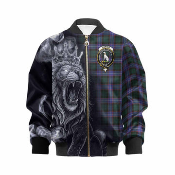 Hunter (Hunterston) Tartan Kid Bomber Jacket Roaring Lion Heritage