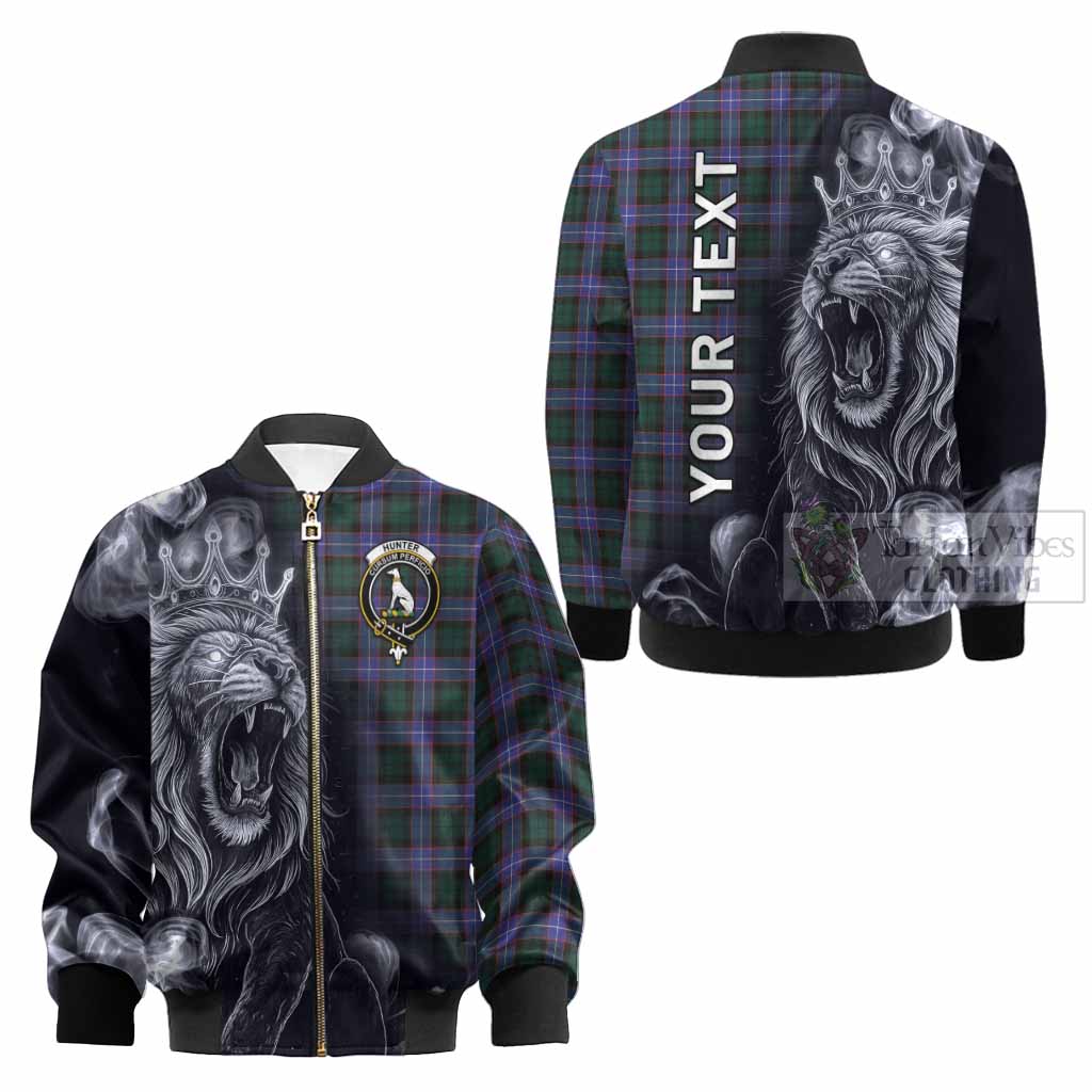Hunter (Hunterston) Tartan Kid Bomber Jacket Roaring Lion Heritage