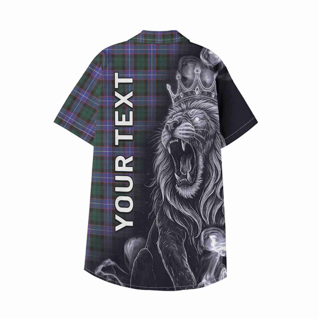 Hunter (Hunterston) Tartan Kid Hawaiian Shirt Roaring Lion Heritage