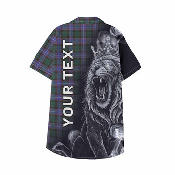 Hunter (Hunterston) Tartan Kid Hawaiian Shirt Roaring Lion Heritage