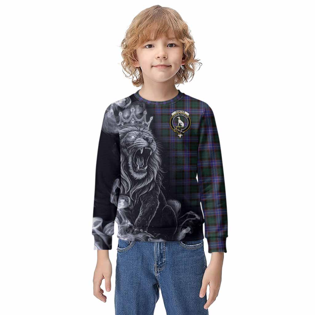 Hunter (Hunterston) Tartan Kid Knitted Sweatshirt Roaring Lion Heritage