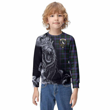 Hunter (Hunterston) Tartan Kid Knitted Sweatshirt Roaring Lion Heritage