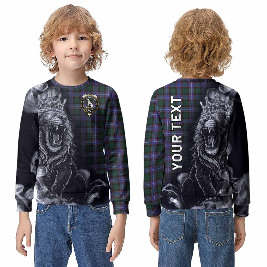 Hunter (Hunterston) Tartan Kid Knitted Sweatshirt Roaring Lion Heritage