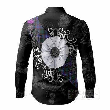 Hunter (Hunterston) Tartan Long Sleeve Button Shirts Jacobite White Rose - Tartan Vibes Clothing
