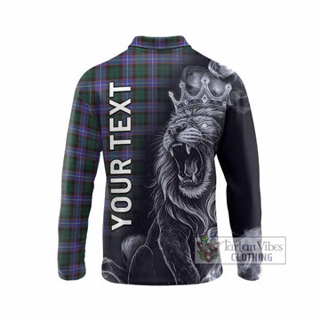 Hunter (Hunterston) Tartan Long Sleeve Polo Shirt Roaring Lion Heritage