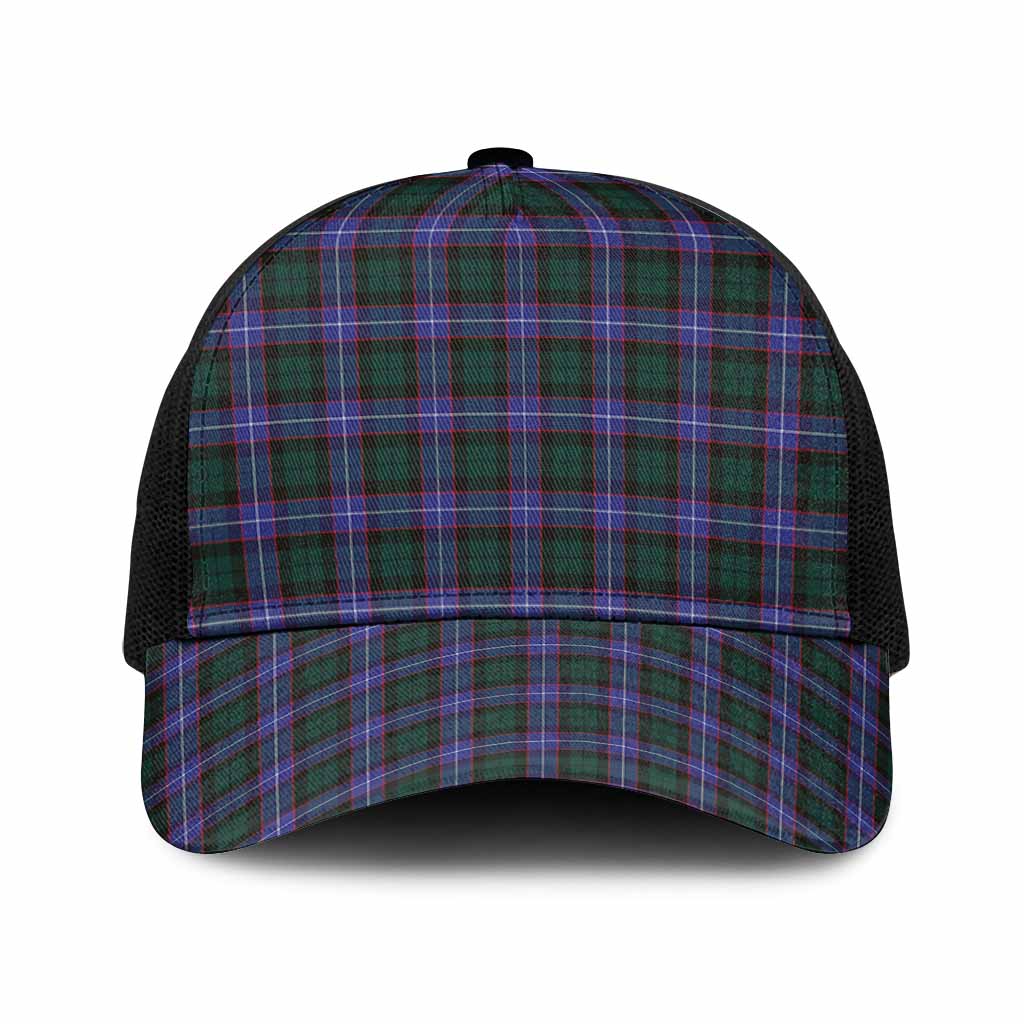 Hunter (Hunterston) Tartan Mesh Trucker Cap One Size (Adjustable) Black - Tartan Vibes Clothing