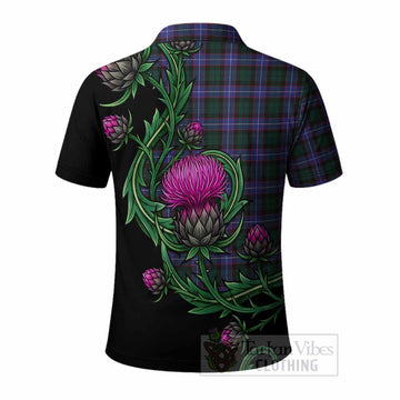Hunter (Hunterston) Tartan Polo Shirt Resilient Scottish Thistle