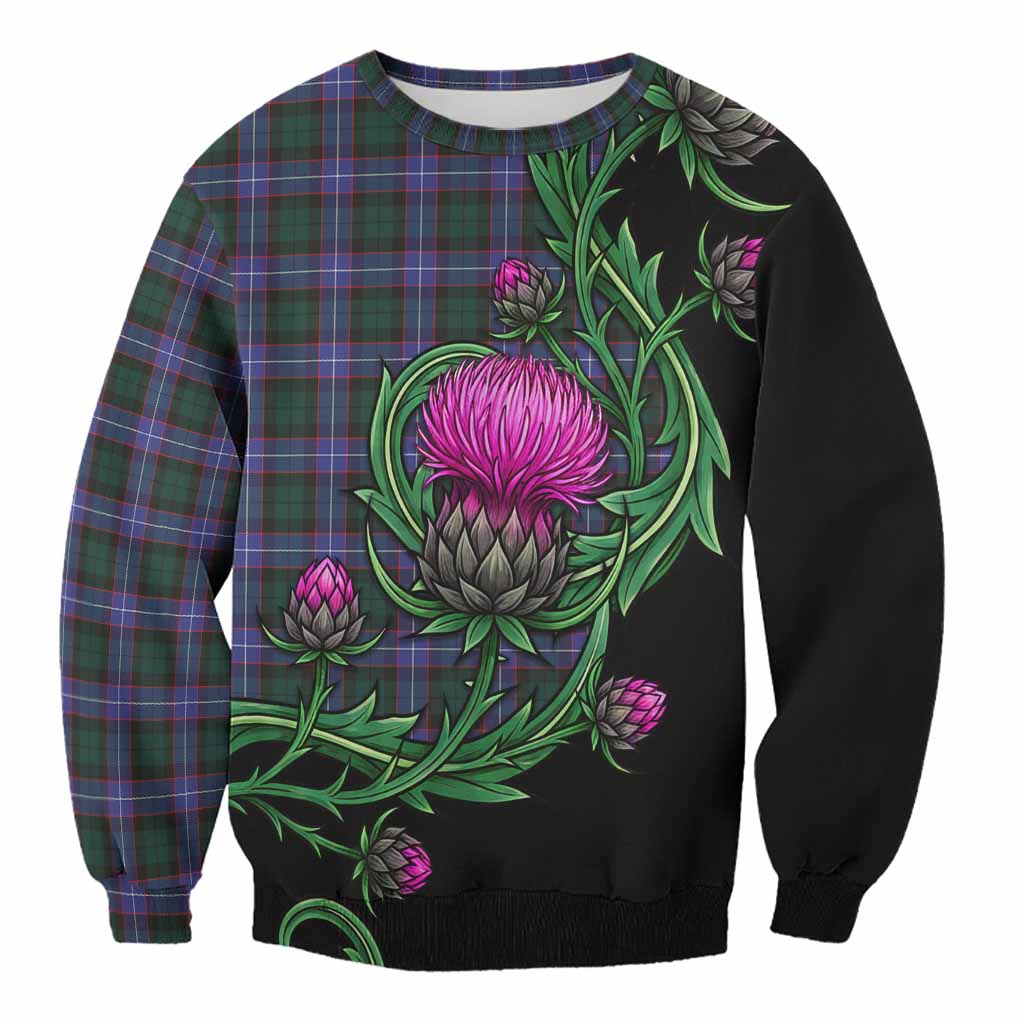 Hunter (Hunterston) Tartan Sweatshirt Resilient Scottish Thistle