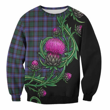 Hunter (Hunterston) Tartan Sweatshirt Resilient Scottish Thistle
