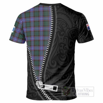 Hunter (Hunterston) Tartan T-Shirt New Zealand Pattern Unique Zipper Stylized