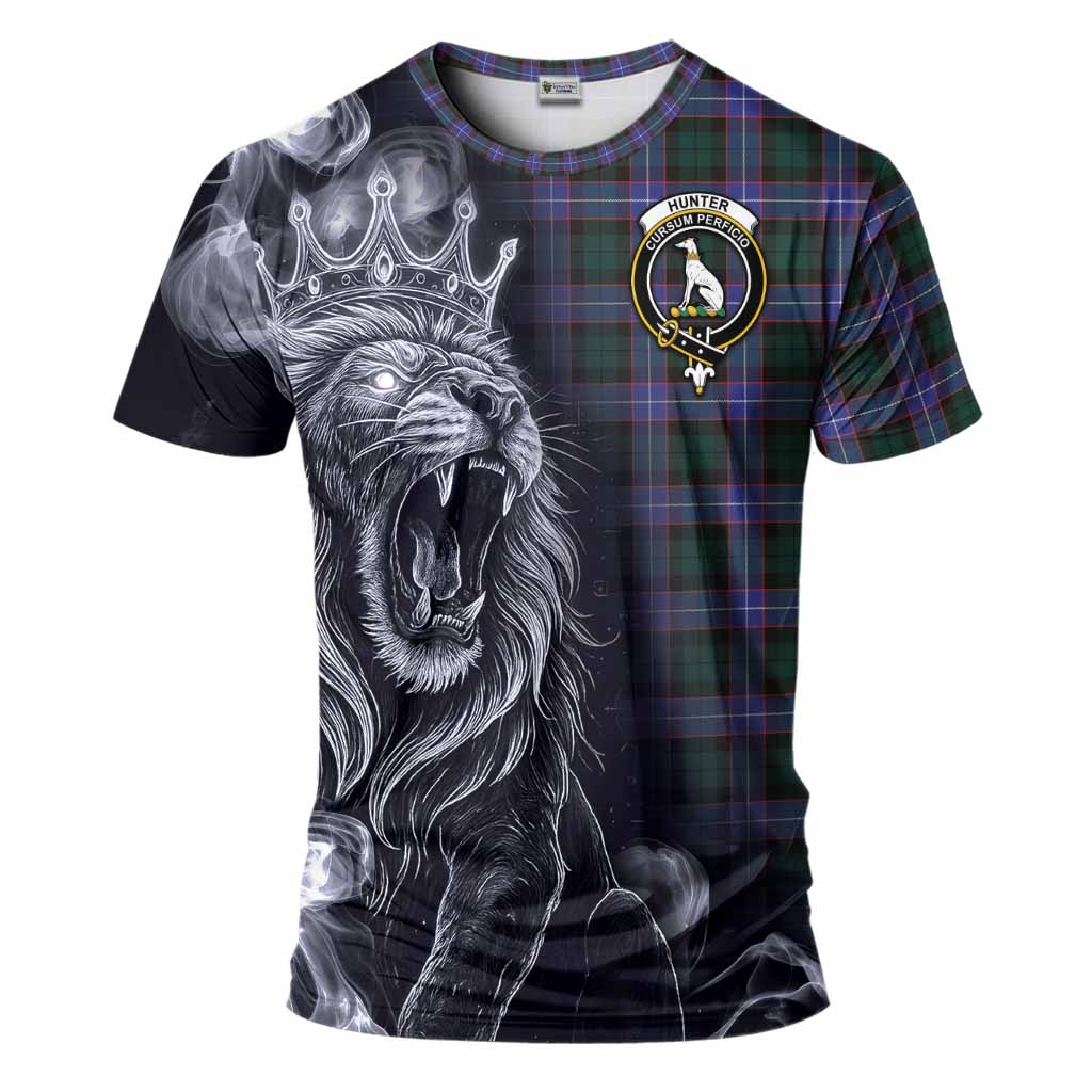 Hunter (Hunterston) Tartan T-Shirt Roaring Lion Heritage