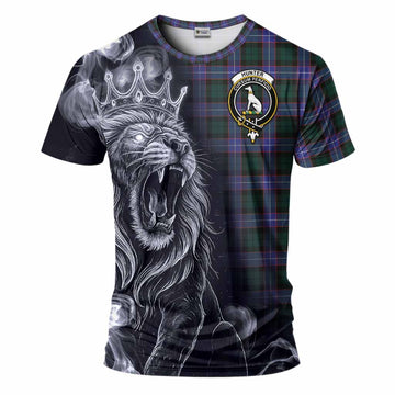 Hunter (Hunterston) Tartan T-Shirt Roaring Lion Heritage