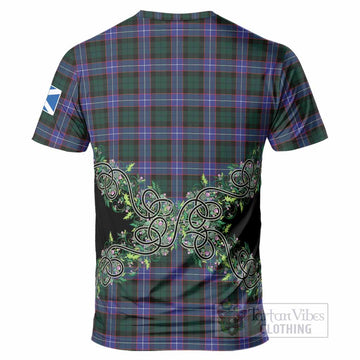 Hunter (Hunterston) Tartan T-Shirt Thistle Scottish Spirit