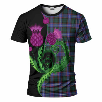 Hunter (Hunterston) Tartan T-Shirt Traditional Scottish Thistle