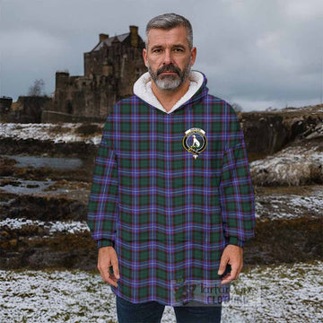 Hunter (Hunterston) Tartan Wearable Blanket with Family Crest - Tartan Vibes Clothing