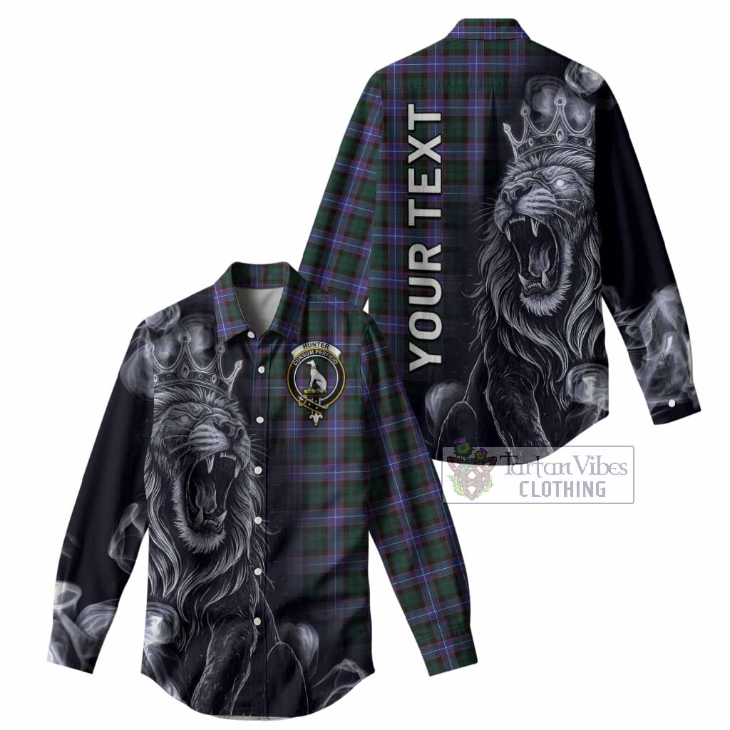 Hunter (Hunterston) Tartan Women Casual Shirt Roaring Lion Heritage