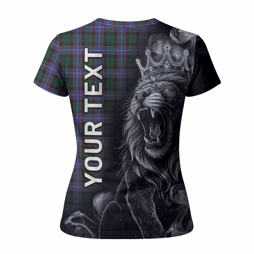 Hunter (Hunterston) Tartan Women T shirt Roaring Lion Heritage