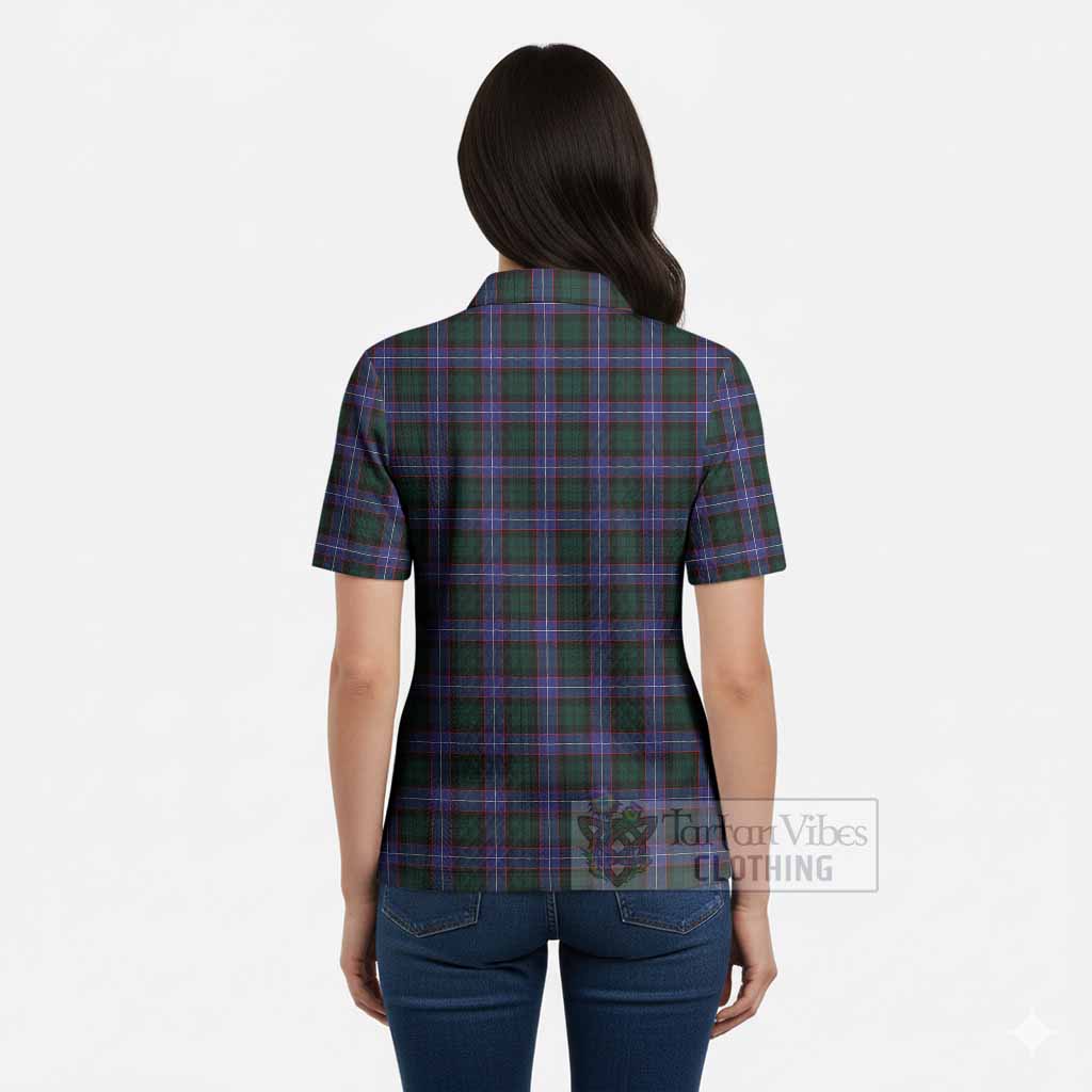 Hunter (Hunterston) Tartan Women’s Polo Sweater Top with Family Crest