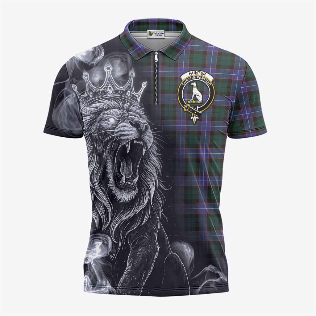 Hunter (Hunterston) Tartan Zipper Polo Shirt Roaring Lion Heritage