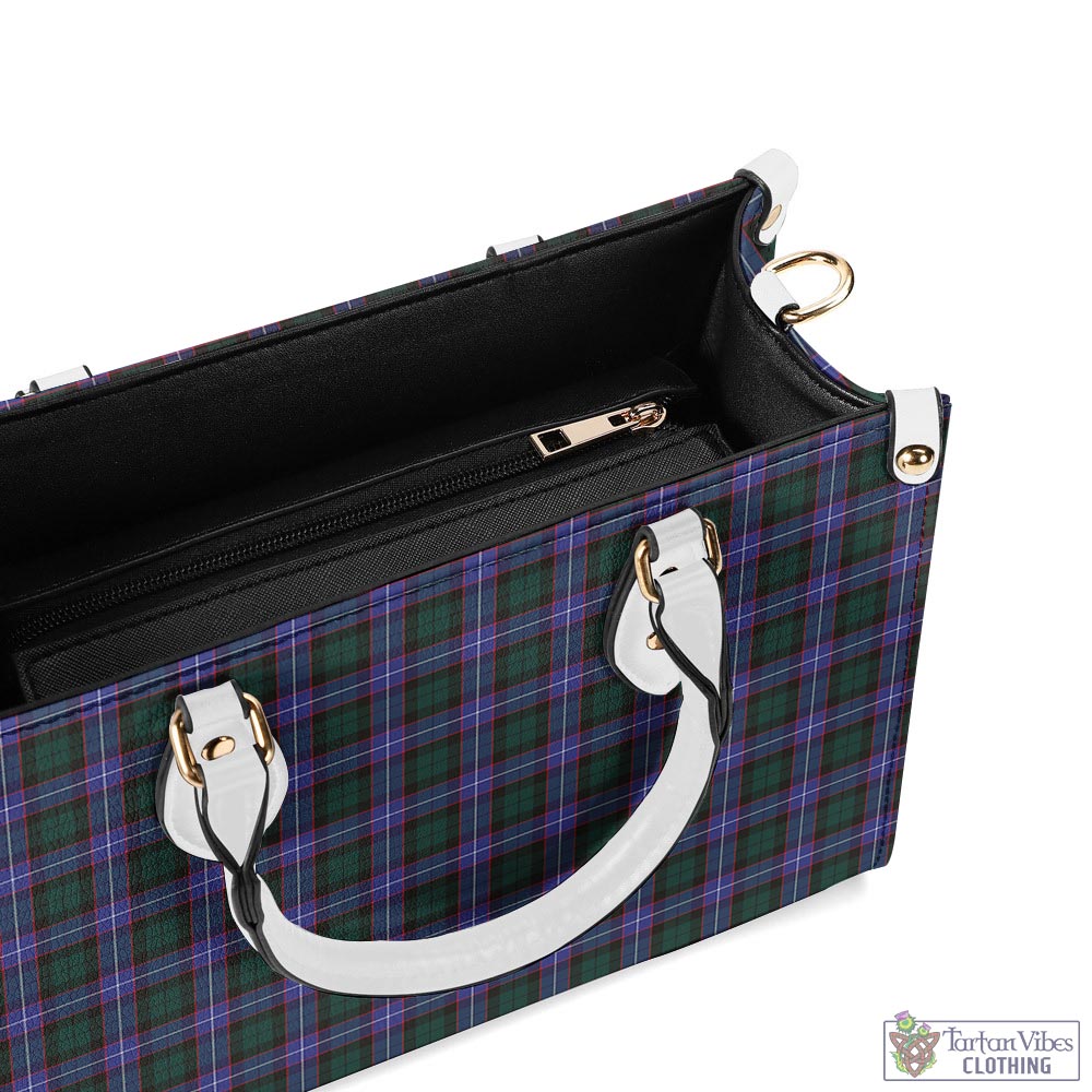 Tartan Vibes Clothing Hunter Modern Tartan Luxury Leather Handbags