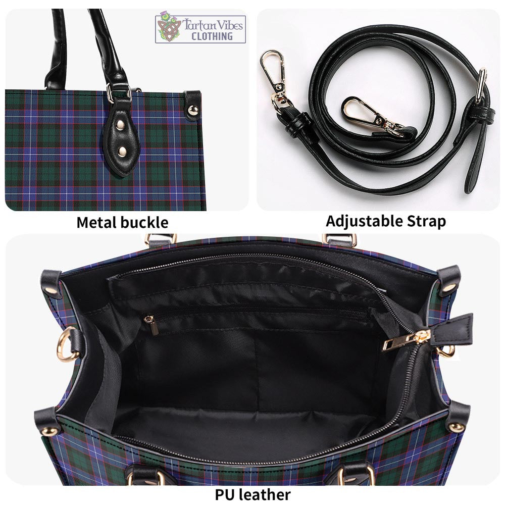 Tartan Vibes Clothing Hunter Modern Tartan Luxury Leather Handbags